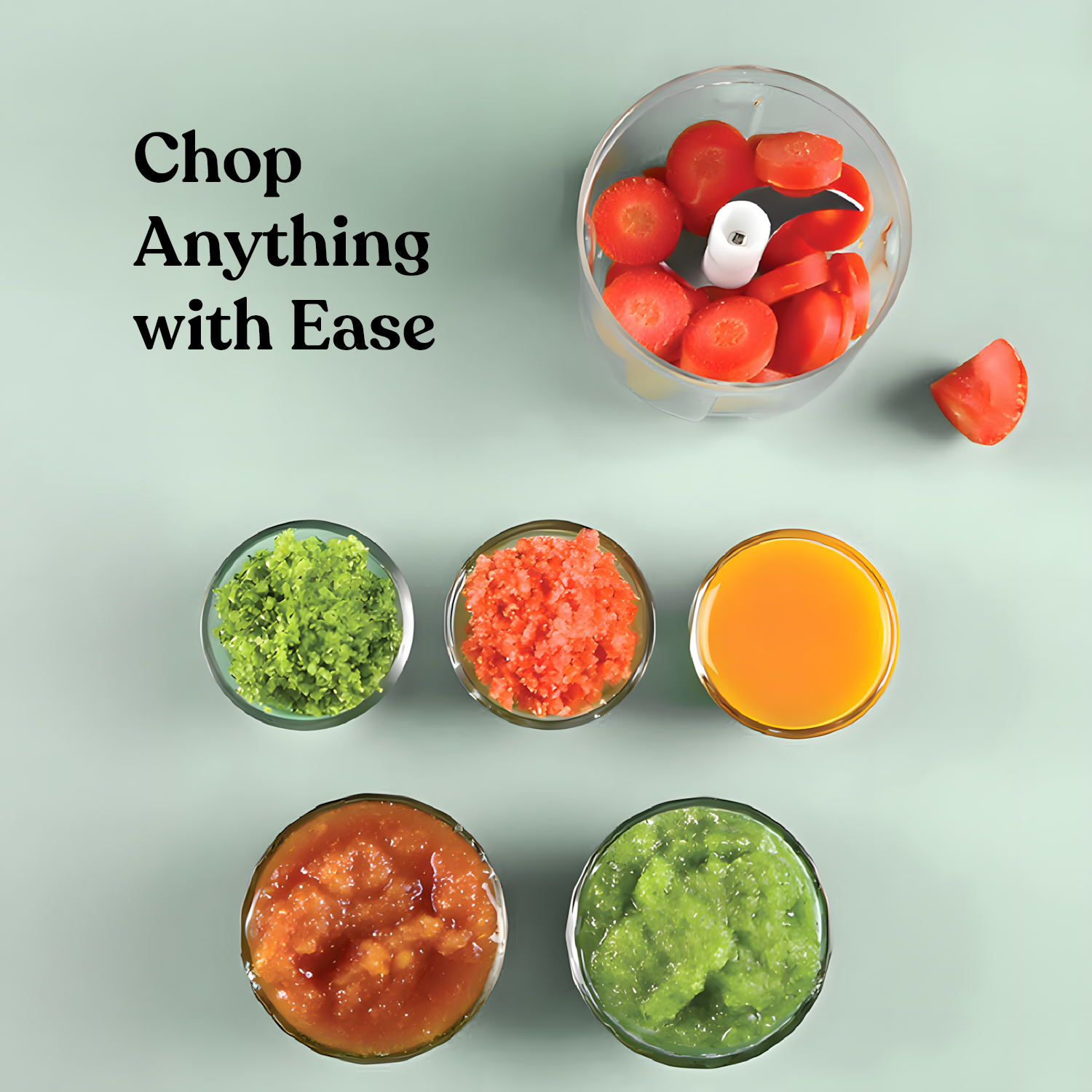 ChopEase Classic Rechargeable Mini Chopper, 250ML