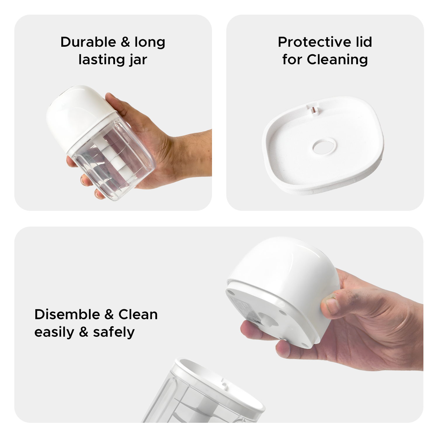 ChopEase Pro 450 Rechargeable Mini Chopper, 450ML