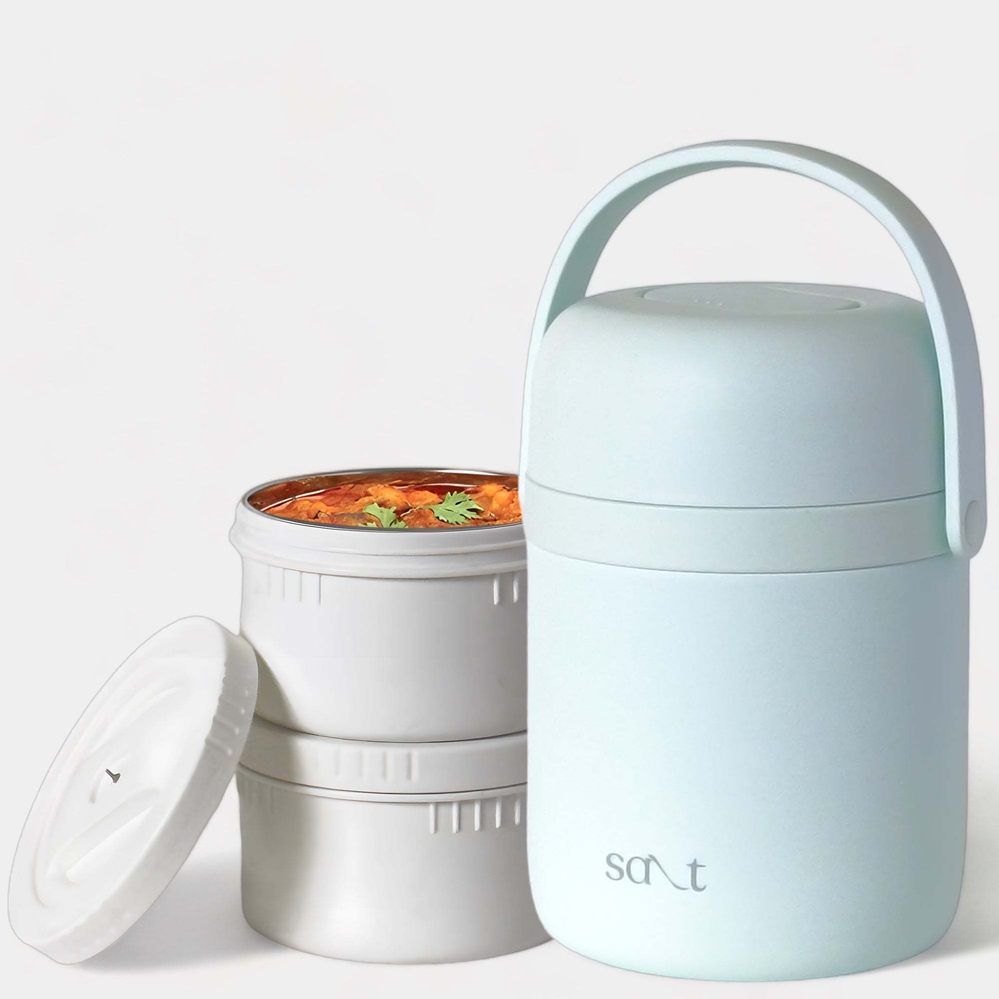 FreshBite Pro - 2 containers Insulated Tiffin - Salt
