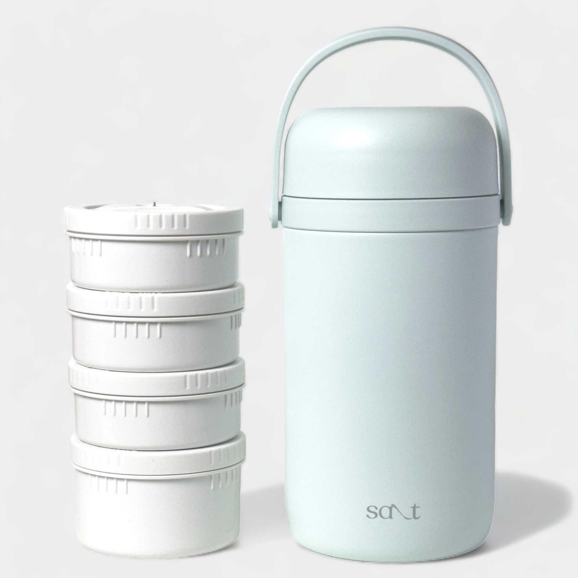 FreshBite Pro - 4 containers Insulated Lunch Box - Salt