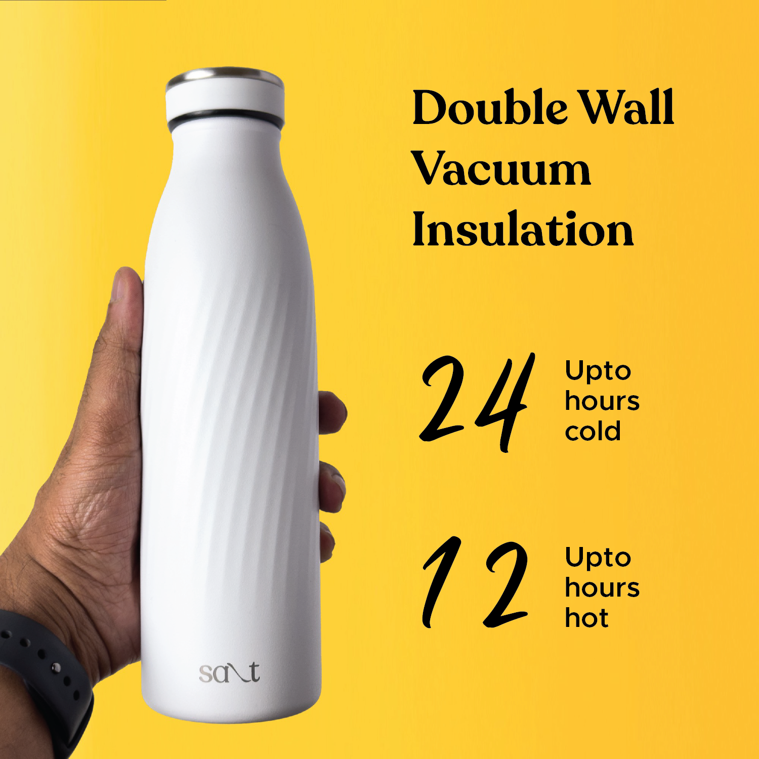 AquaBud Neo 500, Premium Vacuum Insulated Bottle, 500ml - Salt