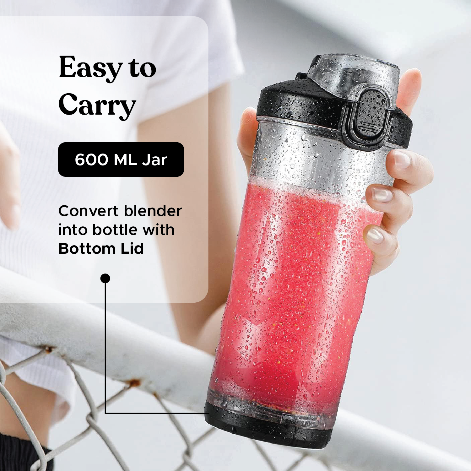 PureBlend Ultra Portable Blender, 600ml - Salt