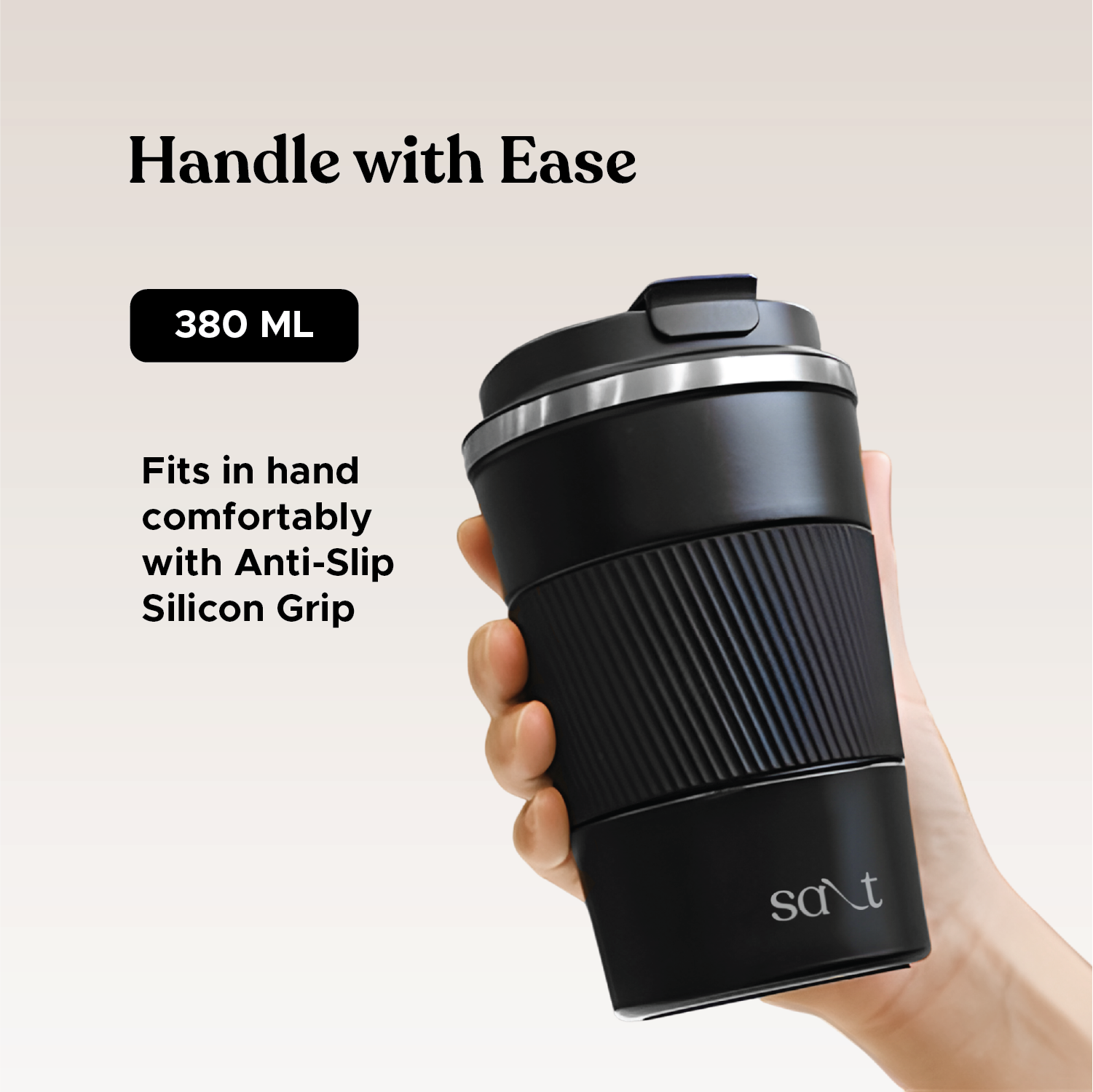 BrewMate Classic Insulated Tumbler, 380ml - Salt
