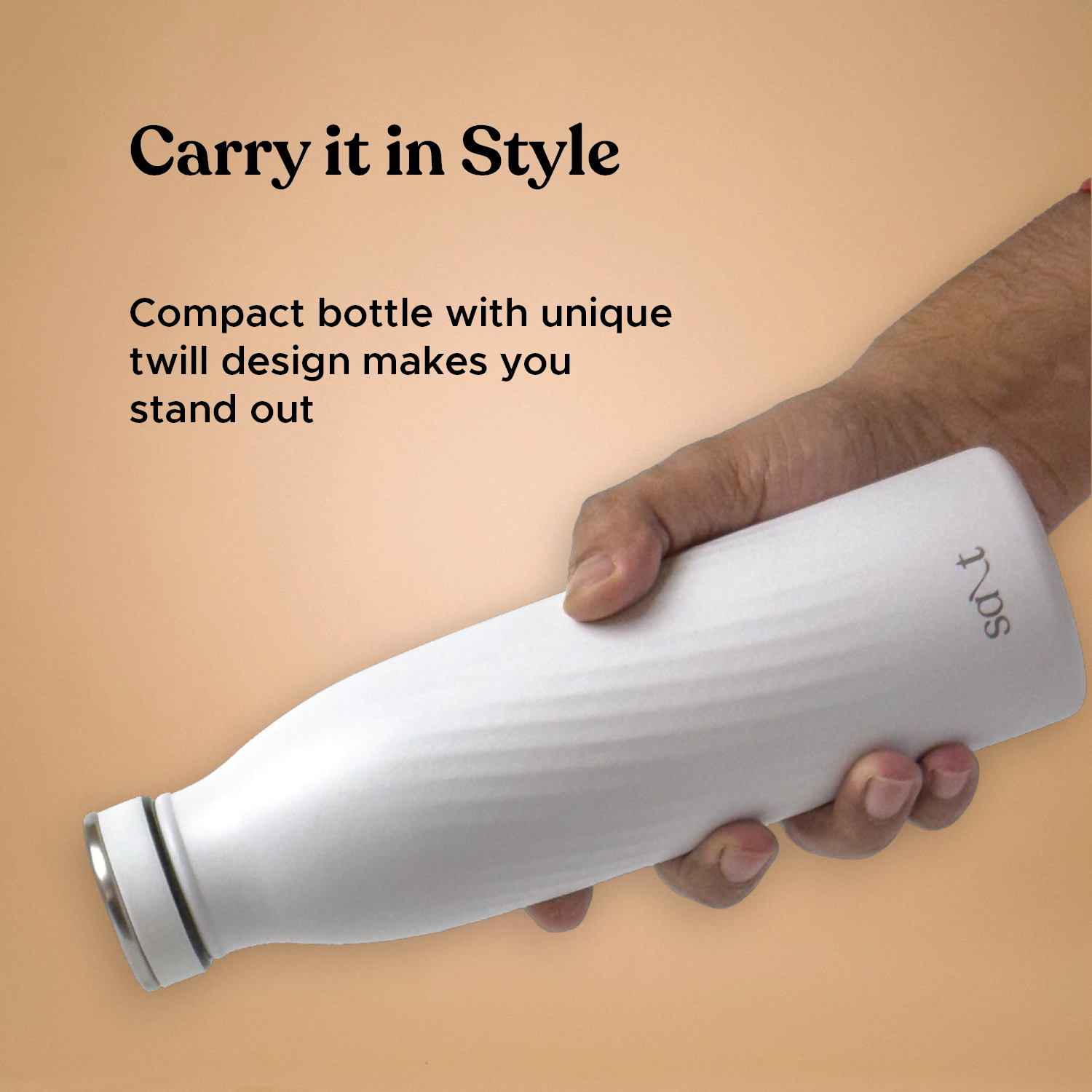 AquaBud Neo 500, Premium Vacuum Insulated Bottle, 500ml - Salt